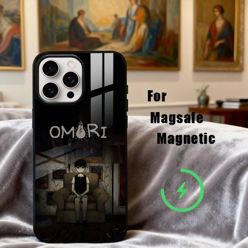 

G-Game O-Omori-L Phone Case For iPhone 17,16,15,14,13,12,Plus,Pro,Max for Magsafe Magnetic Wireless Charging iPhone16PRO