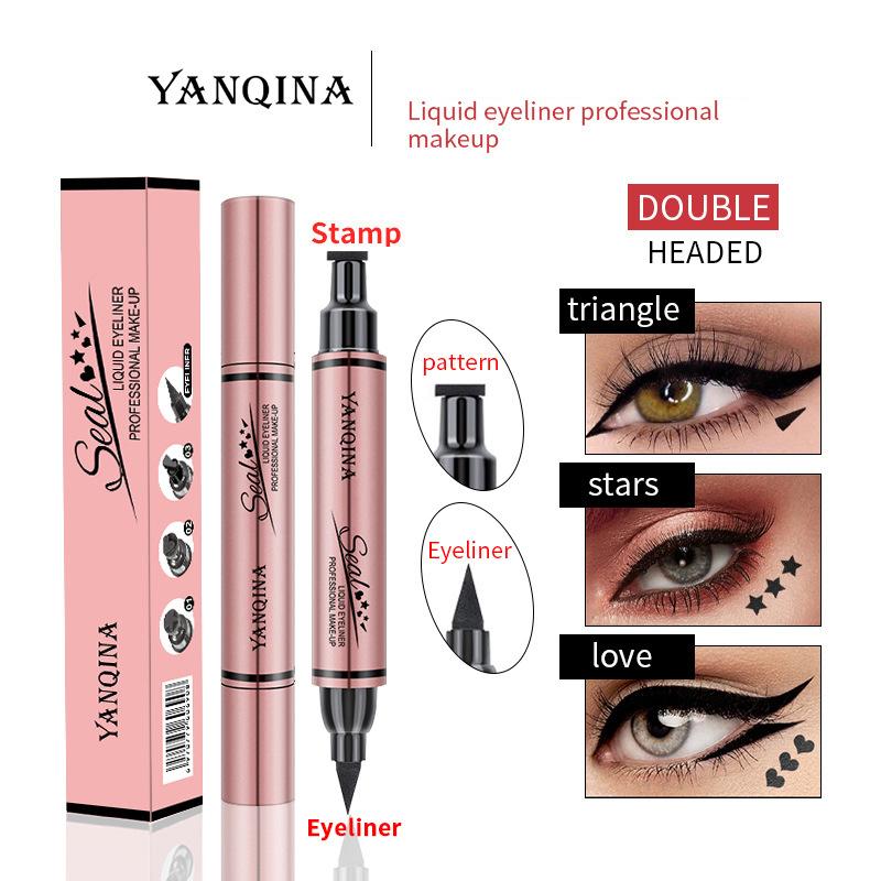 Kredka do oczu Star Eyeliner 1 szt. Dwustronna wodoodporna szybkoschnąca trwała płynna kredka do oczu makijaż oczy kosmetyki narzędzie