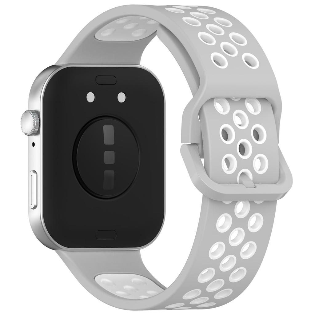 For Huawei Watch Fit 3 Soft Silicone Watch Strap Replacement Dual Color Band