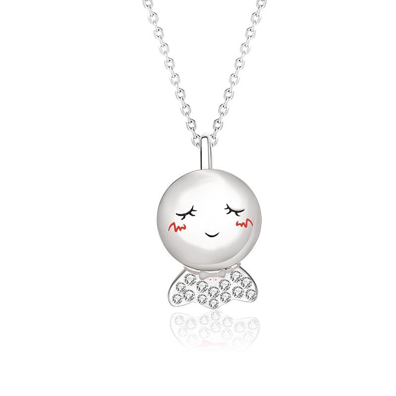 

Li Ming Sunny Doll S925 Sterling Silver Couple Necklace - Valentine s Commemorative Gift 925 Sterling Silver