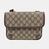 [Pre-Owned] GG Supreme Reversible Tiger Head Magnetic Closure Shoulder Canvas And Leather Trim Crossbody Bag Small - Very Good #1CFCY8U