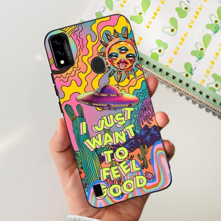 For ZTE Blade A51 A71 Case New Fashion Painted Back Cover Shockproof Phone Case For ZTE Blade A71 A7030 BladeA51 Soft TPU Fundas