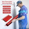 Skimming Blade Set Stainless Steel Drywall Smoothing Spatula with Extension Handles for Ceiling Wall