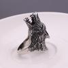 European and American Domineering Totem Wolf Head Ring Fashion Men's Ring Fashion