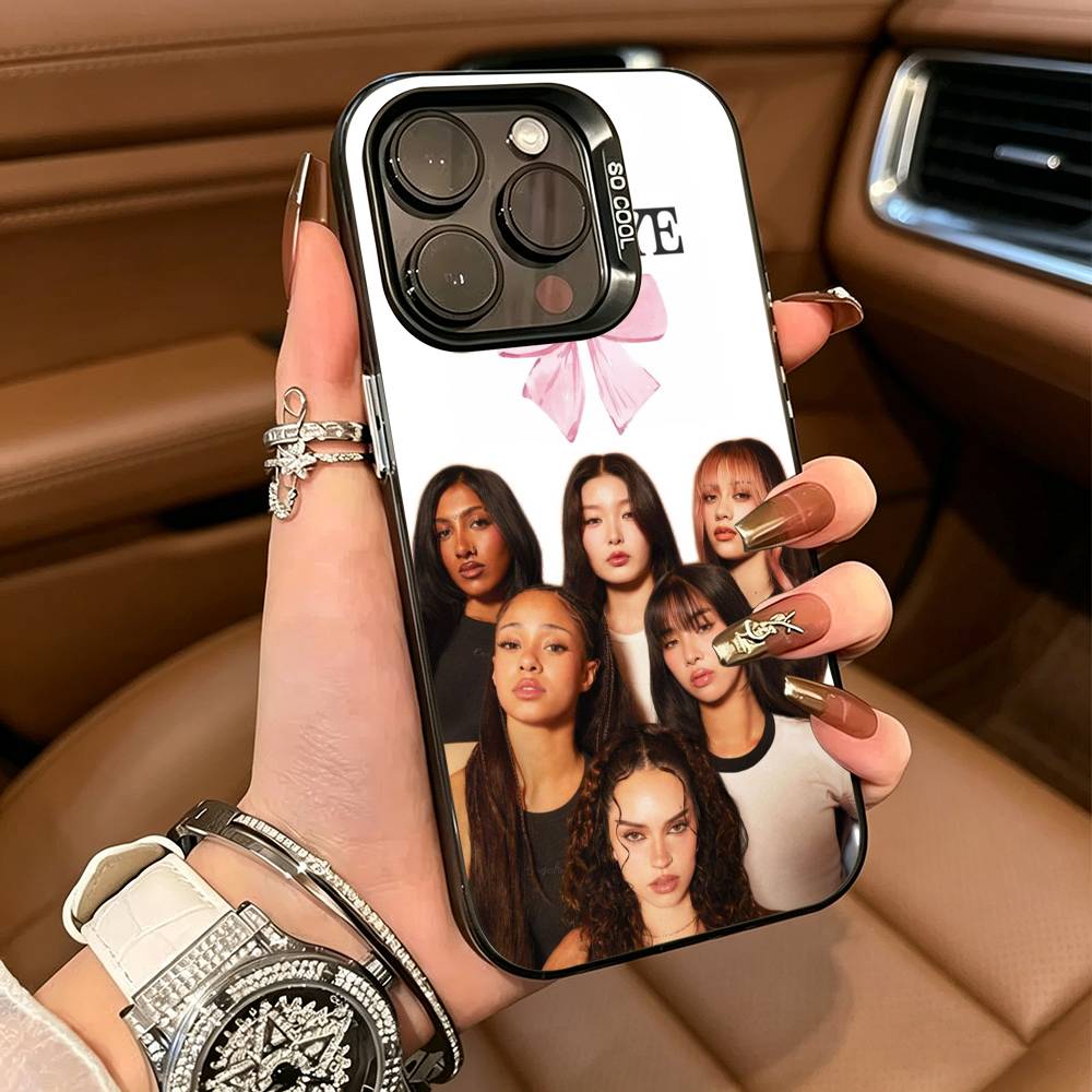 KATSEYE Music Group  Phone Case For IPhone17  16 11 12 13 14 15 16 Pro Max Plus Cover Colored Silver Funda Bumber iPhone12Pro