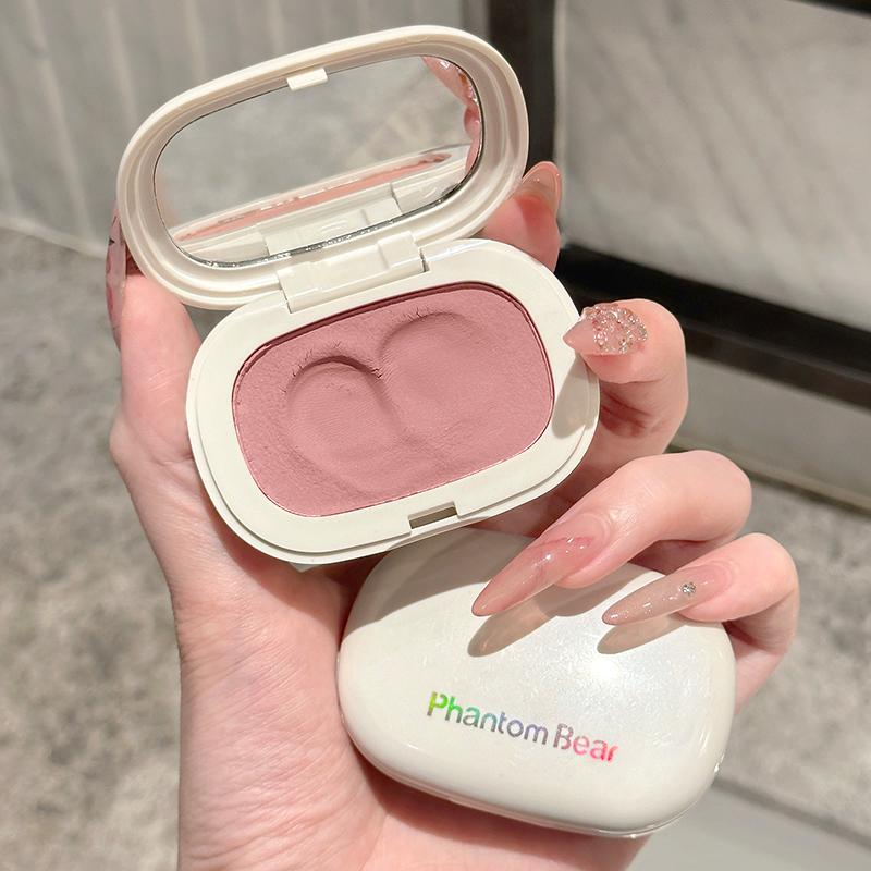 Monochromatyczny Błotny Róż Do Policzków Matowy Naturalny Odcień Policzków Fioletowy Taro Niskie Nasycenie Wodoodporny Miękki Krem Do Konturowania Kosmetyki