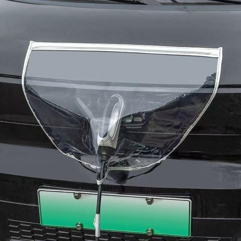 

Waterproof Rain Cover Reusable PVC Dust Shield Cap for EV Charging Port Universal for Most Electric Vehicles Easy Install 1PC