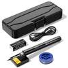 Kit de Ferro de Solda USB Aquecimento Rápido com Pontas Extras Estojo de Armazenamento para Drone RC Reparo de Peças Pequenas Soldagem