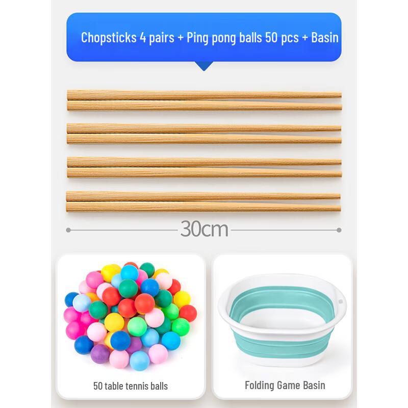 Ping Pong Ball Chopstick Challenge Game Set