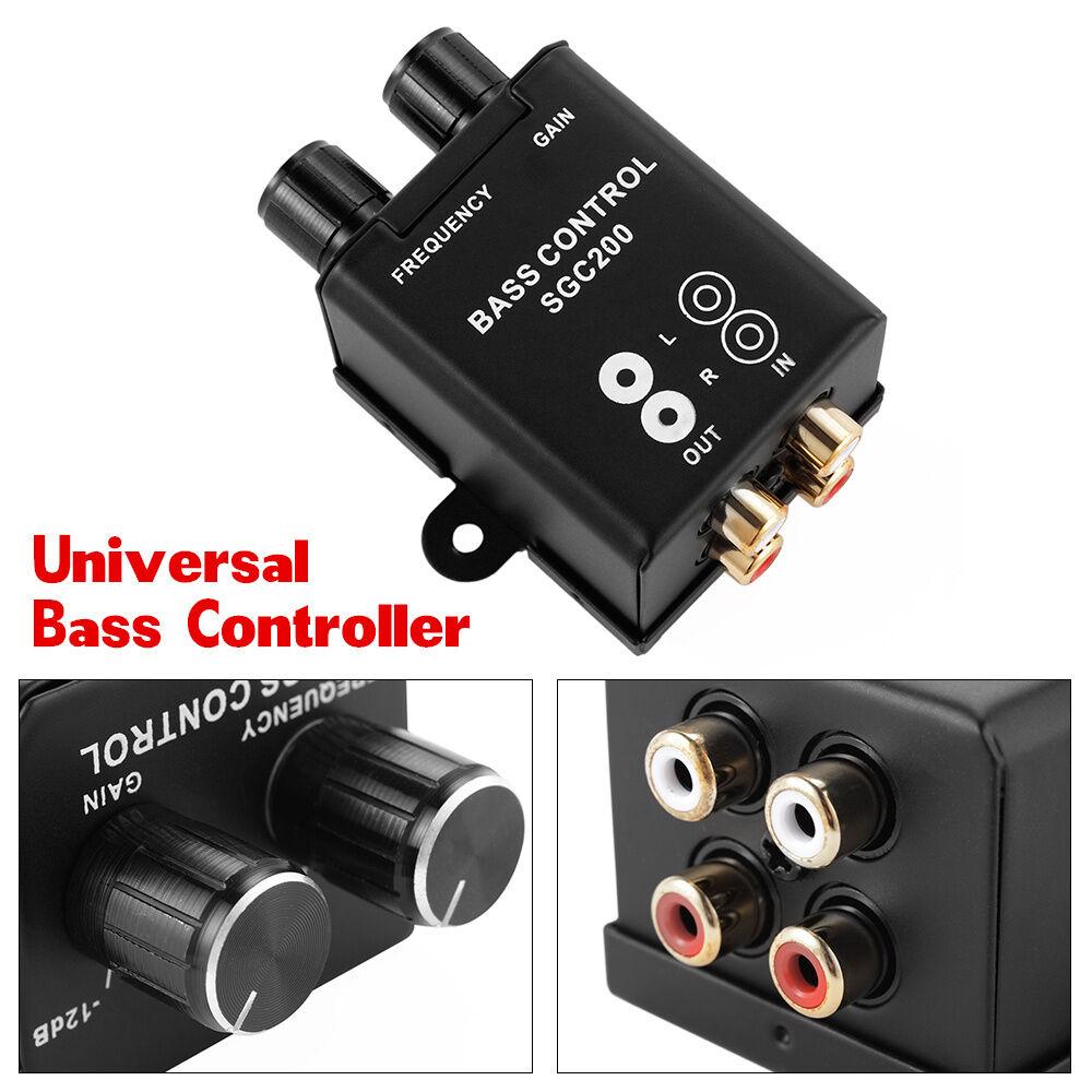 Car RCA Remote Level Amplifier Subwoofer Equalizer Crossover Bass Controller Kit