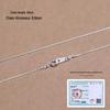 925 Sterling Silver Plain Chain Necklace for Women and Men - Thin, Choker Style, No Pendant
