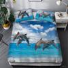 Dolphin 3D Duvet Cover Set  King Queen Double Twin Single Size Bed Linen Set