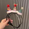 Christmas Hair Accessories: Flashing Light Hair Clips, Antler Headbands, Cartoon Hairbands, and Festive Princess Headwear for Kids