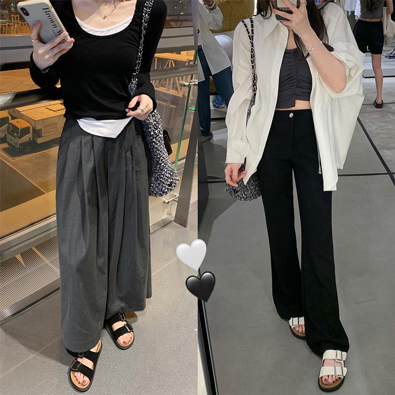 Leather Boken slippers women's sandals outside Texas holiday~ retro thick-soled double buckle with soft bottom stepping on shit slippers