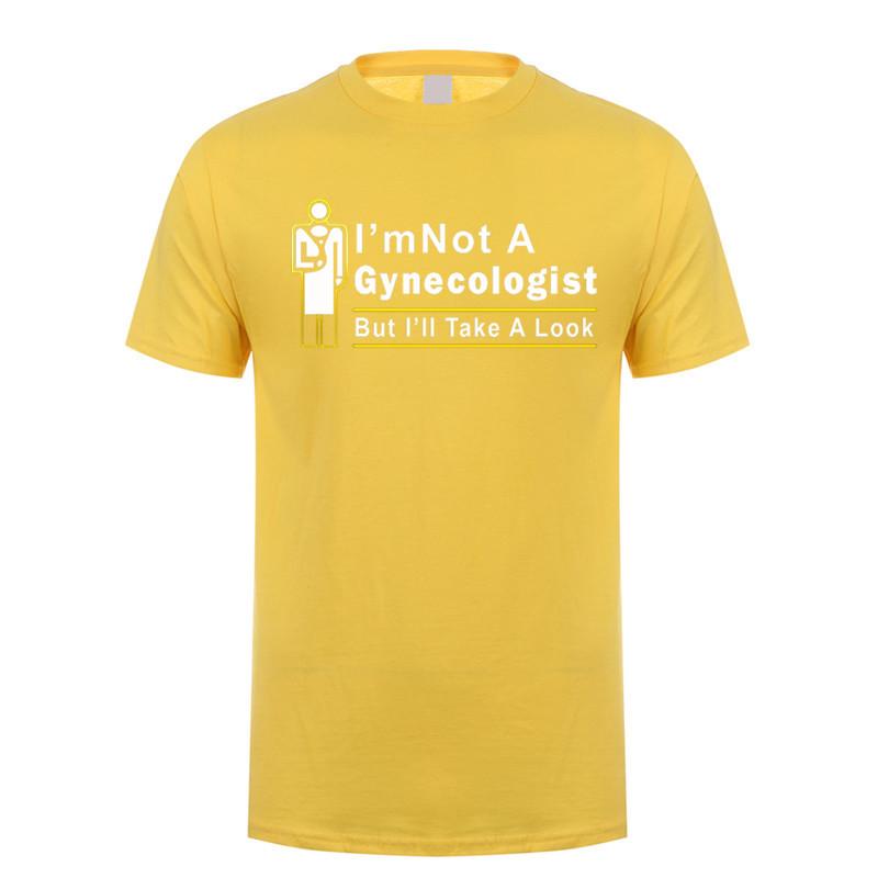Im Not A Gynecologist But Ill Take A Look T Shirt Summer Short Sleeve Funny Doctor Tshirts Cotton Unisex Tshirt Tops
