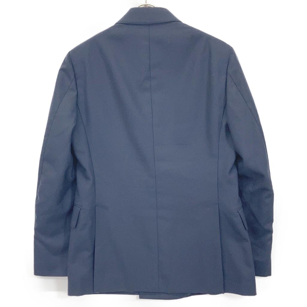 GABRIELE PASINI Navy Poly 55% Wool 45% Double Jacket Jacket 44 NavyUsed