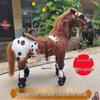 Children's Wooden Bouncing Horse Ride