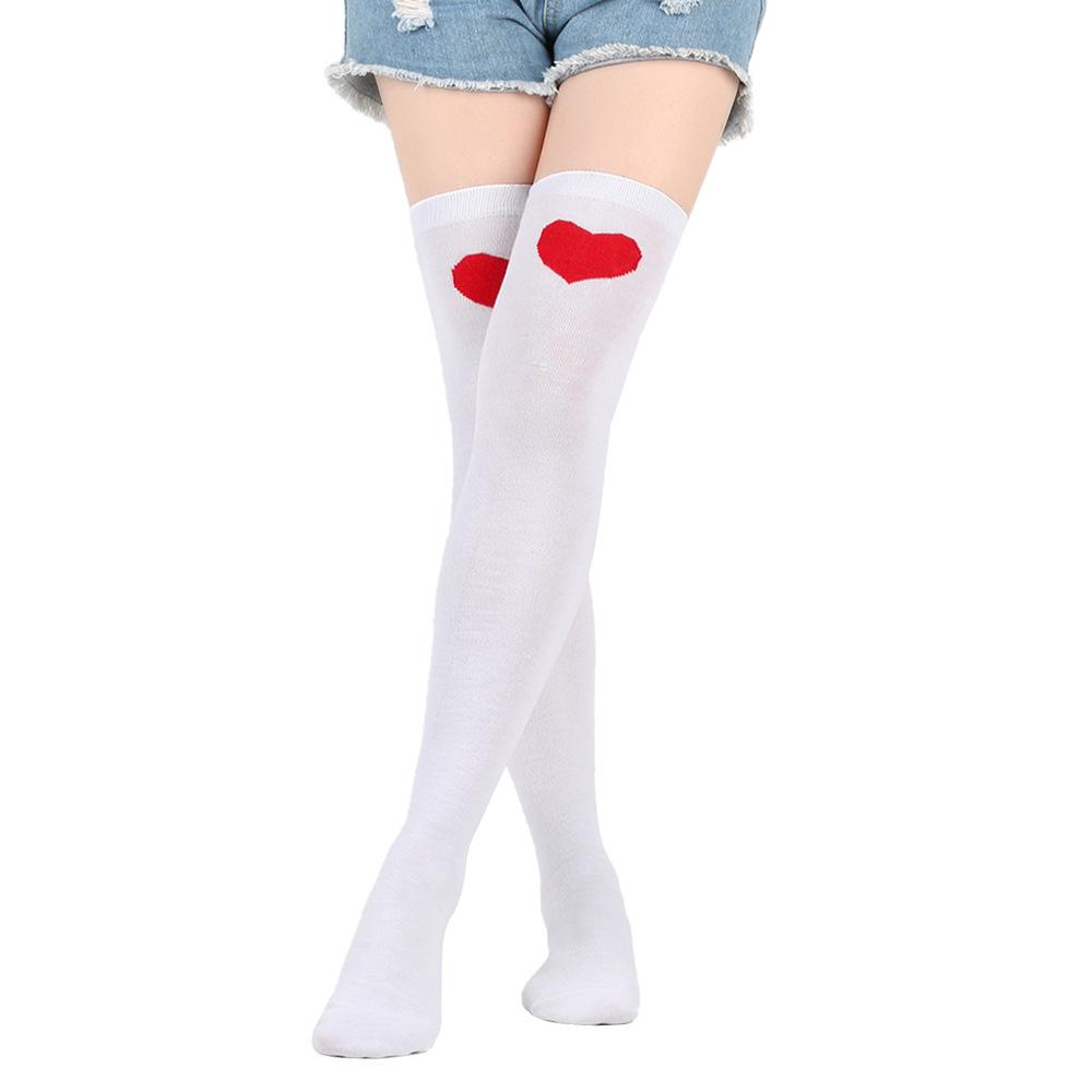 Dating Socks Over Knee Socks Valentine's Day Gift Stockings Love Stockings Lip Print Party Socks Wear Thigh Socks
