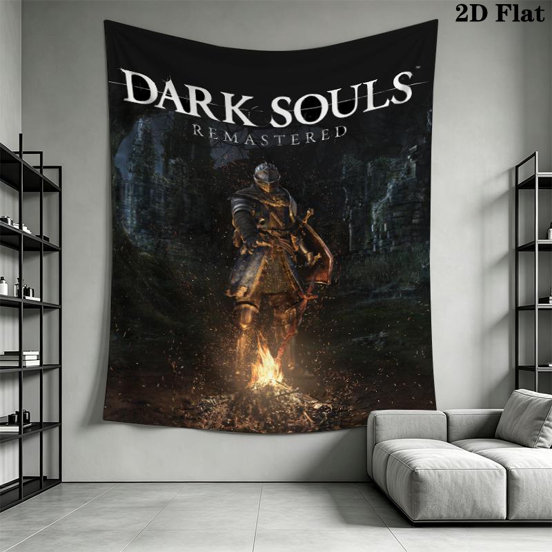 Dark Soul Wall Tapestry Aesthetic Wall Hanging Printed Fabric Blanket Decorative Tapestries for Bedroom Living Room Home Decor