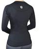 VITAL SALVEO CQ-8263 Women's Compression Long Sleeve Exercise Wear, Cool Dry, Black (XL)