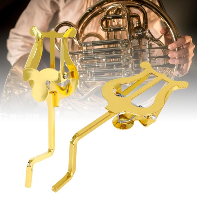 Horn Marchings Lyre Music Sheet Clip Holder Replacement Metal Music Sheet Clip Horn Marchings Lyre Clamp On Stand