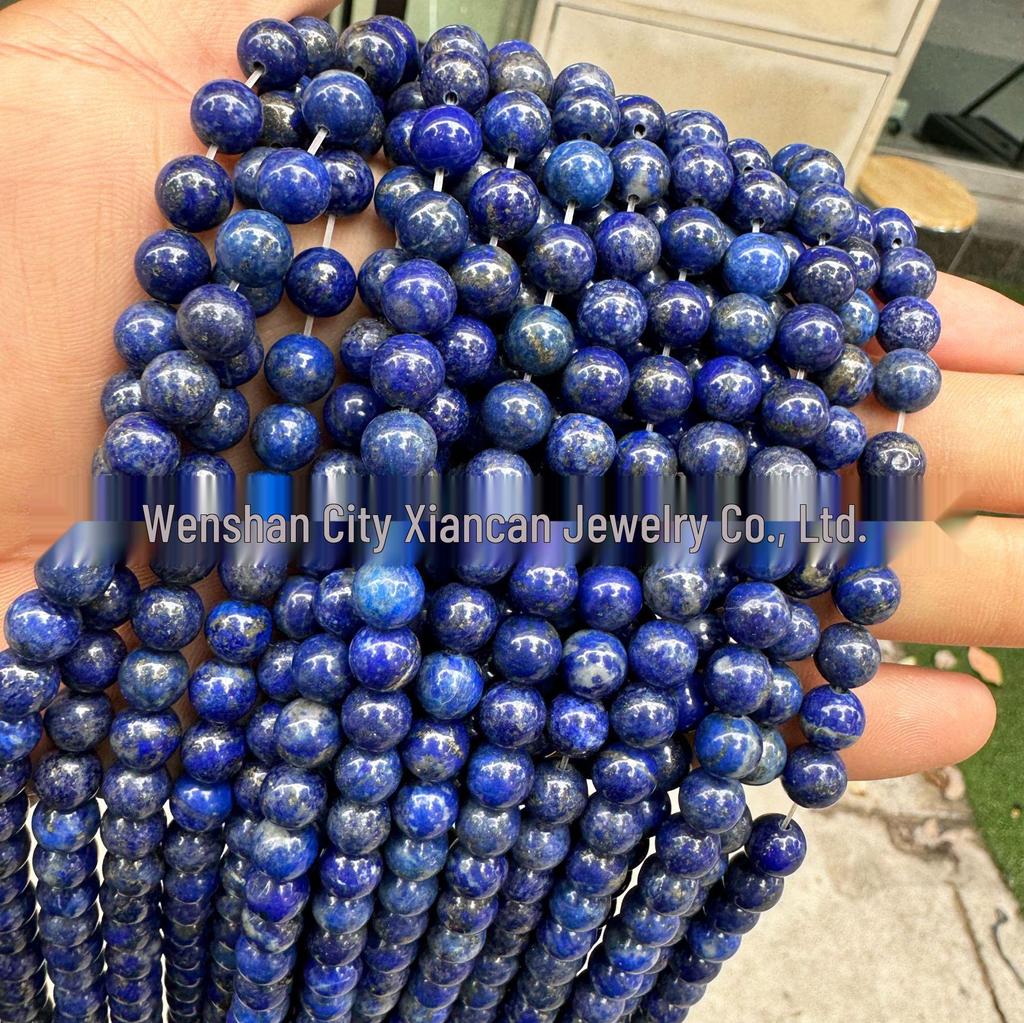 6A Old Mine Afghan Lapis Lazuli Semi-finished Loose Beads for DIY Jewelry Making