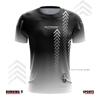 Men's Fitness T Shirt Summer Short Sleeve Streak Print Fashion Outdoor Sport Wear Casual Gym T-Shirt Male Tightness Clothing