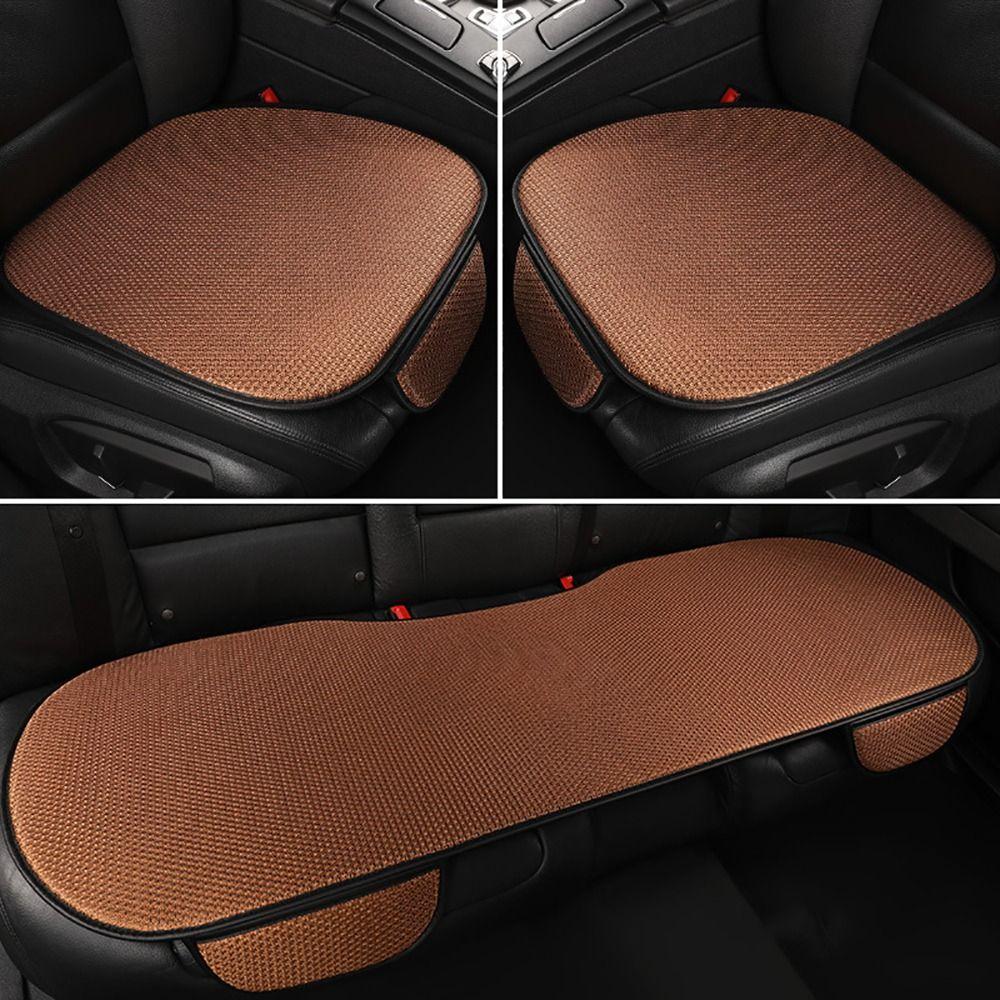 Breathable Car Seat Cushion Ice Silk Front/Rear Auto Seat Pad Soft Car Cool Seat Mat Four Seasons