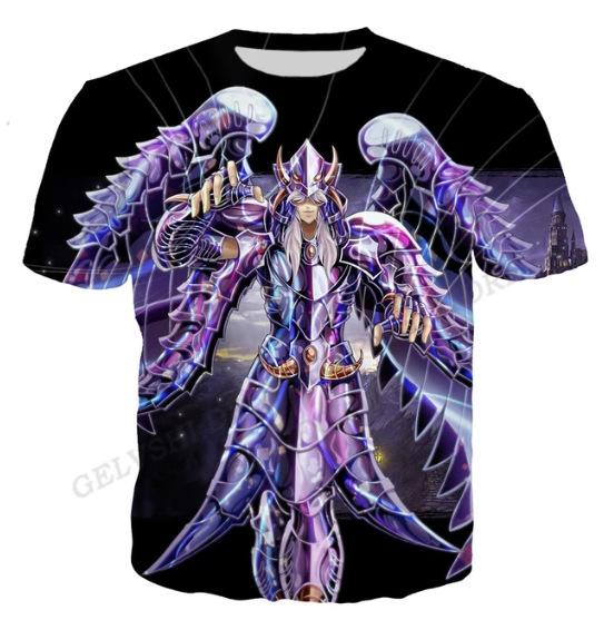 Saint Seiya 3D Print Short Sleeve T-Shirt Unisex Summer O-Neck Casual Streetwear Oversized T-shirt