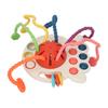 Pull String Teething Toy Portable Colorful Fine Motor Skills Development Baby Sensory Toy for Home