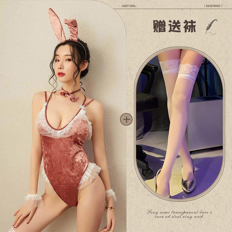 Sexy Lingerie New Uniform Bunny Onesie Lace COS Cosplay Seduction Suit