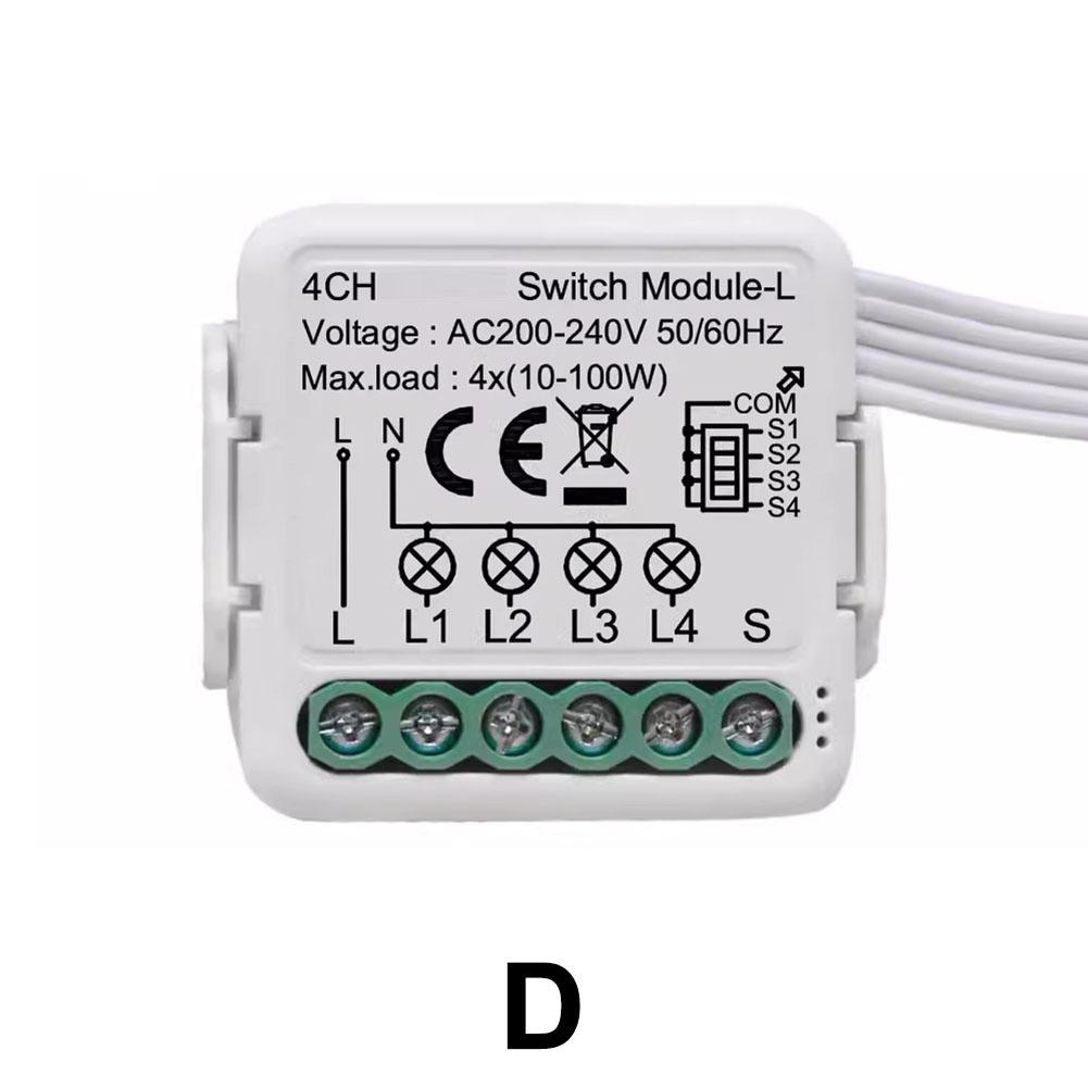 No Neutral Conductor Required for Tuya For ZigBee For Smart Light Switch Module with Remote Control Capability