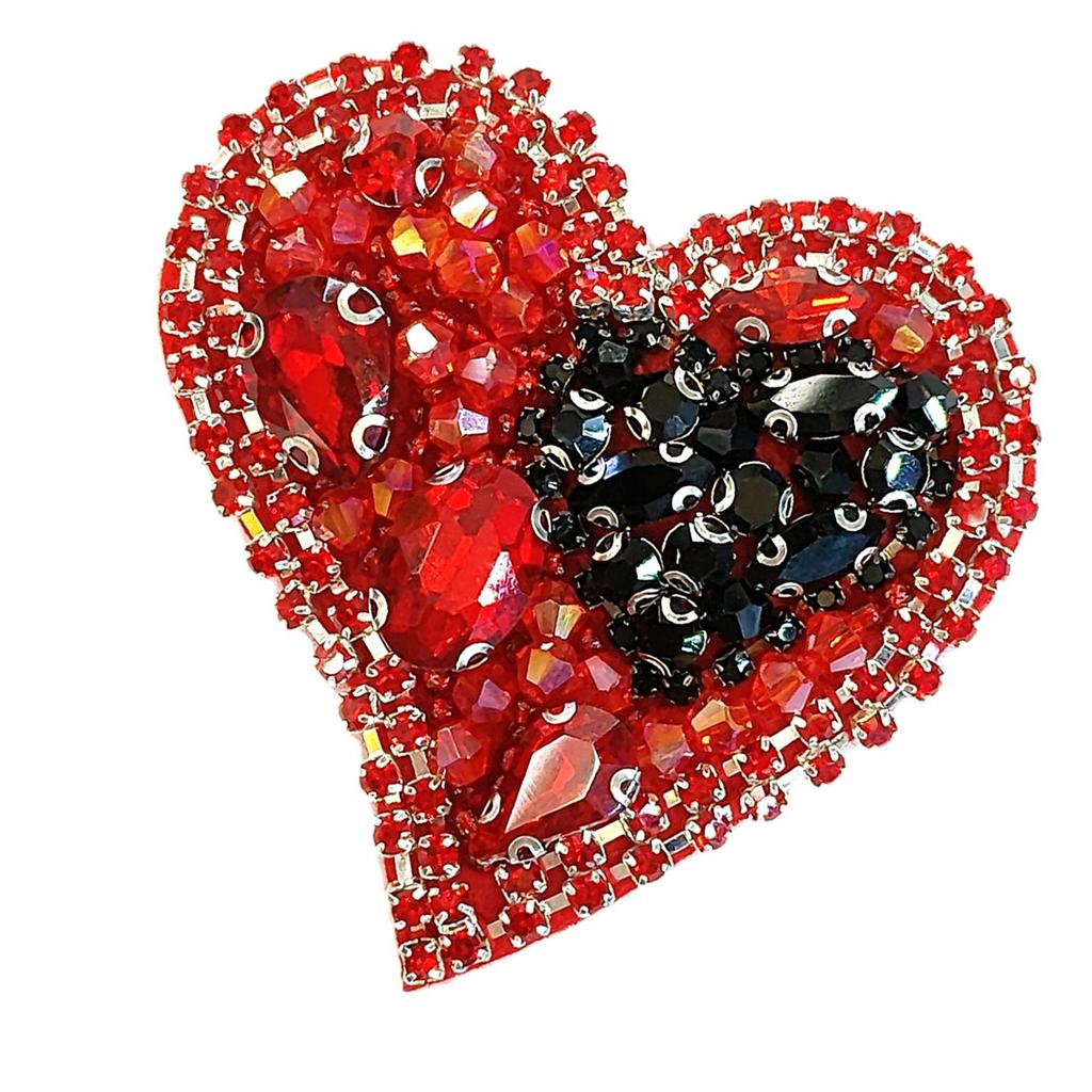 Sequins Heart Artistic Applique for Clothes Hat Sewing Patches DIY Scarf Wedding Dress Decors Accessories