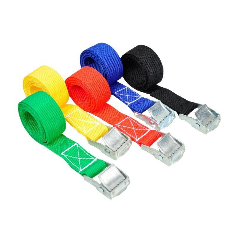 1PC 0.5/1M Cargo Straps With Buckle Tie-Down Belt For Motorcycle Car Bike Tow Rope Ratchet Fixing Belt For Luggage Bag random
