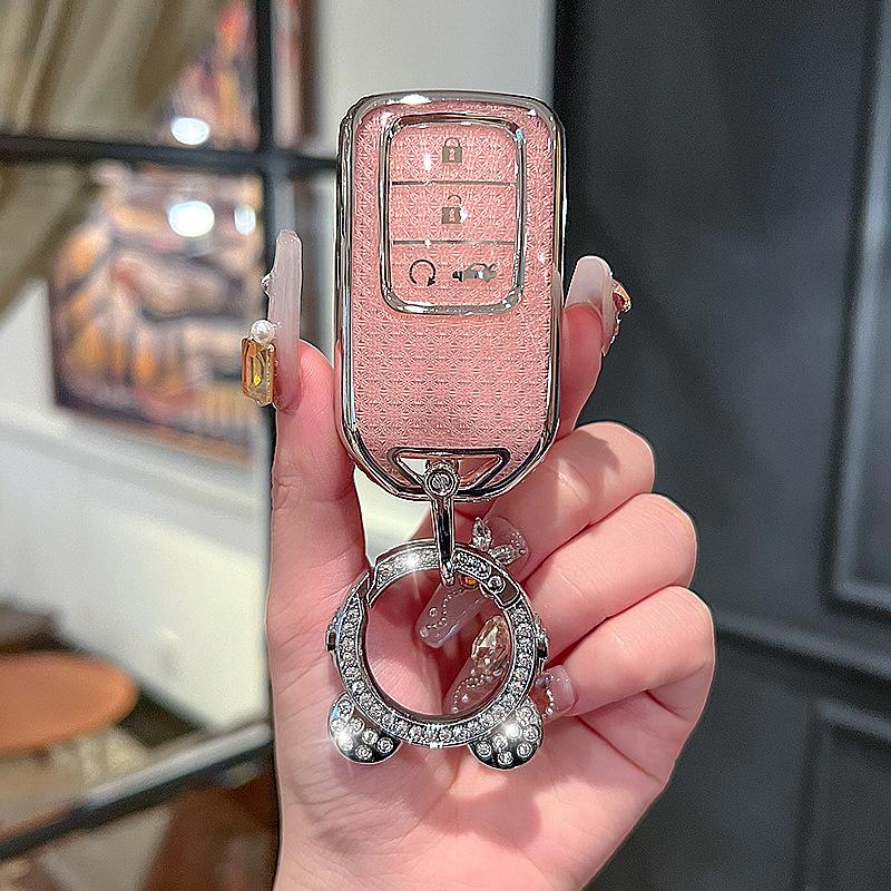Compatible Key Cover for 10th Gen Civic, Accord, Crown, CR-V, Vezel, Hao Ying, Fit, and More