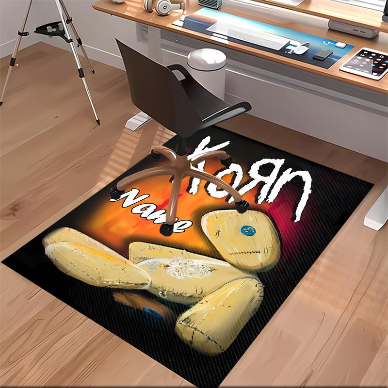 Custom personalization Korn rock band Print Area Rug - Soft, Washable Non-Slip Indoor Mat,Living Room,Home&Office Decorative Rug