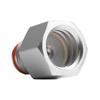 Soda CO2 Druckregler Adapter, Weiblich TR21-4 Soda Zylinder Zu Männlich G1/2 CO2 Flasche Langlebig