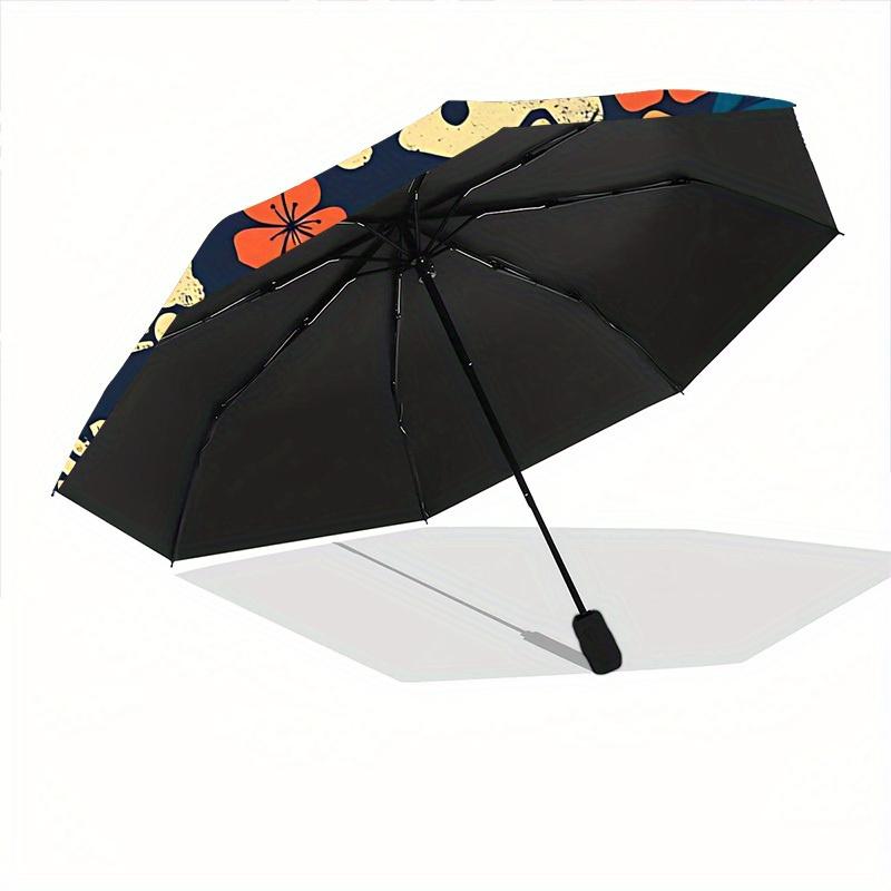 1pc Dinosaur Skeleton PrintAutomatic Open/close, All-Season Portable Folding Umbrella for Friends, Travel, Everyday, Events - Compact Paraso