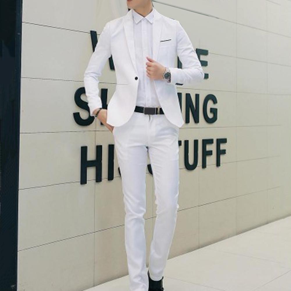 Male Formal Office Business Dress Suit Male Suits 2 Piece Sets Wedding Set Classic Blazers