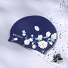 Long Hair Silicone Swimming Cap Rose Flower Swimming Hat Printed Swimming Cap  Water Sports