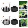 Portable Teapot Aluminum Alloys Camp Teas Coffee Pots Outdoor Hiking Water Boilers Camping Kettle Heat Water Teas Pots