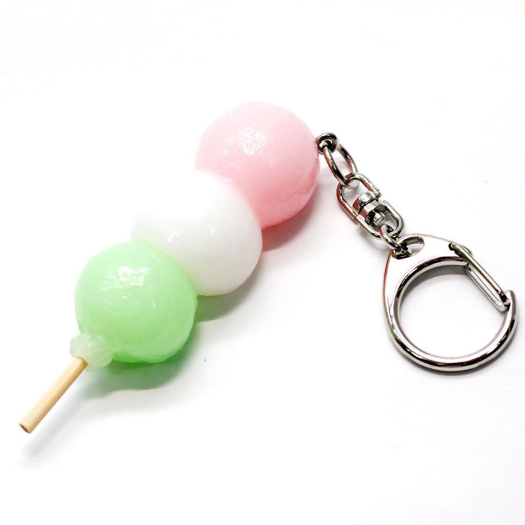 Food sample keychain dumplings that look like they could eat them 131OK - Three-colored