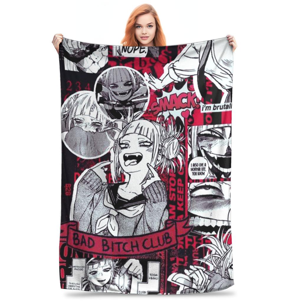 My Hero Academia Decke Liebst du Bakugou wirklich Wolldecken Sommer Klimaanlage Dekoration Weiche Warme Tagesdecke,