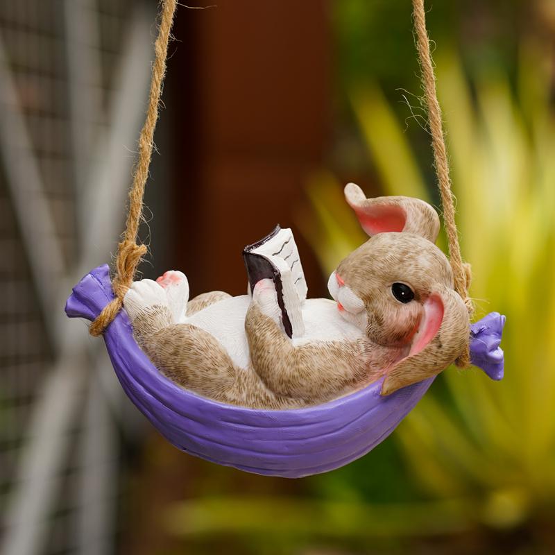 Charming Rabbit Garden & Balcony Hanging Decoration