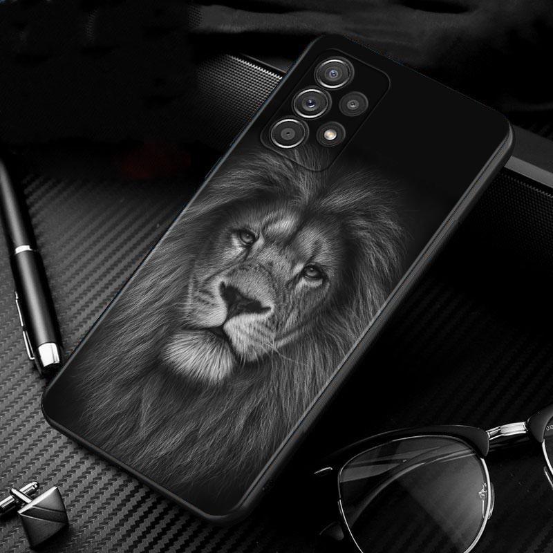 Lions Fall Für Samsung Galaxy A51 A71 A41 A31 A11 A01 A72 A52 A42 A32 A22 A21s A02s A12 A02 schwarz Telefon Shell Capa Silikon