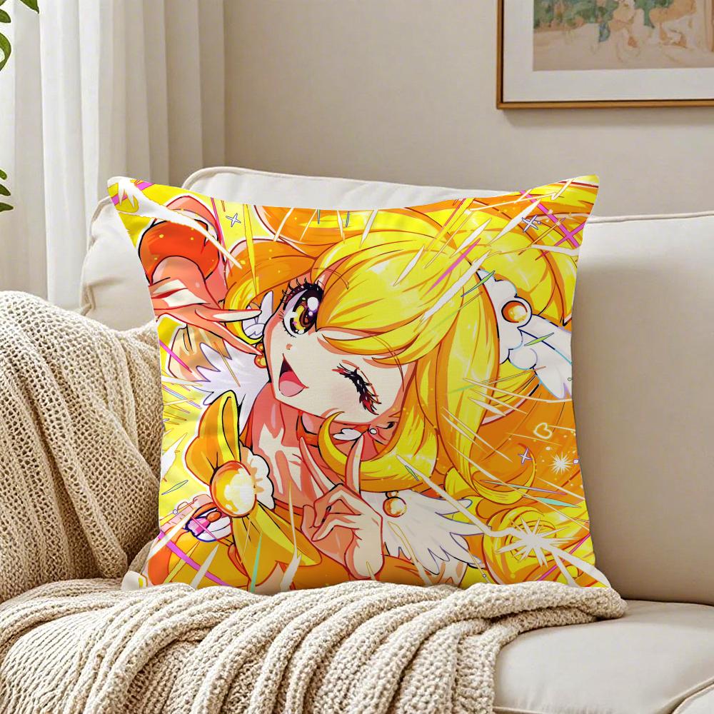 Anime MagicalGirl SSmile PPrecures PPretty Cushion Cover Pillowcase Antidustmite Living Room Sofa Decor Cushion Room