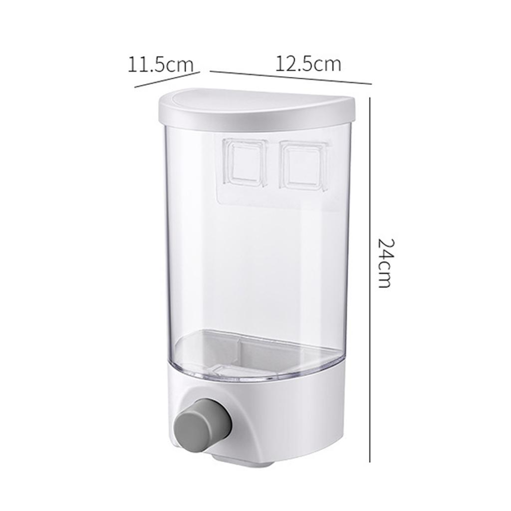 Automatic Sealed Rice Dispenser Tank Bucket Food Storage Containers with Lids Wall Mounted Kitchen Accessories