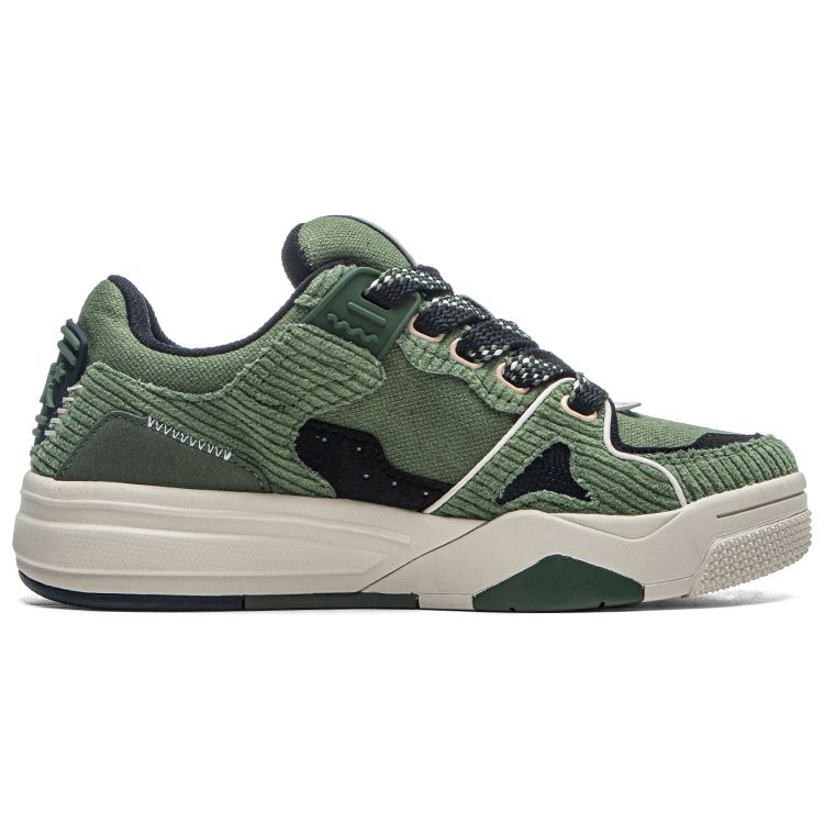 Kappa Casual Fashion Comfortable Bread Shoes Shock Absorbing Wear Resistant Low Top Skate Shoes Unisex sneaker Green Black K0DZ5CC16-3994
