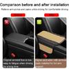 Center Console Cushion Pad, Universal Leather Waterproof Armrest Seat Box Beige