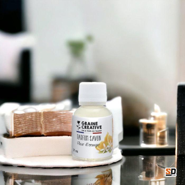 Parfum liquide pour bougie et savon - GRAINE CREATIVE - Fleur d'oranger - 27ml - DIY